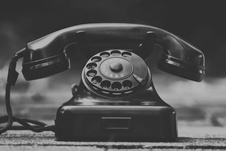 old landline phone @canva
