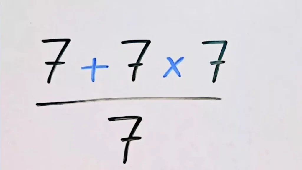 Only the brightest can solve this math challenge in the blink of an eye, without the slightest hesitation.