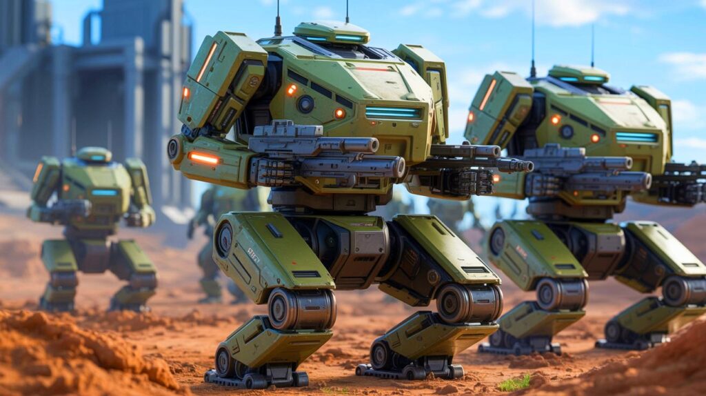 France humiliates the United States by deploying autonomous war robots on the battlefield starting in 2027.
