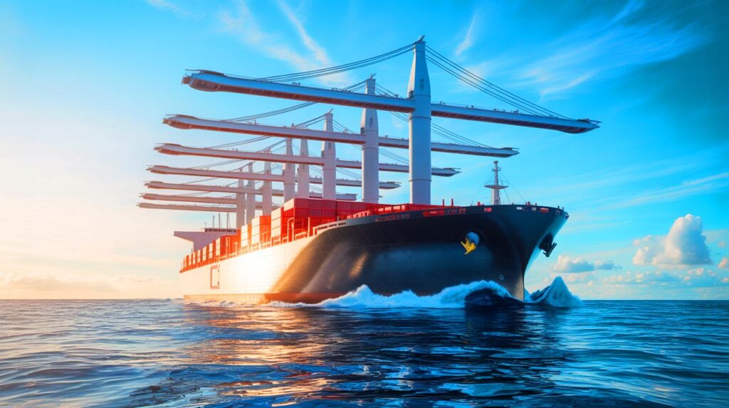 This giant of the seas powered by wind marks a turning point: the world’s largest wind-powered ship is finally operational.